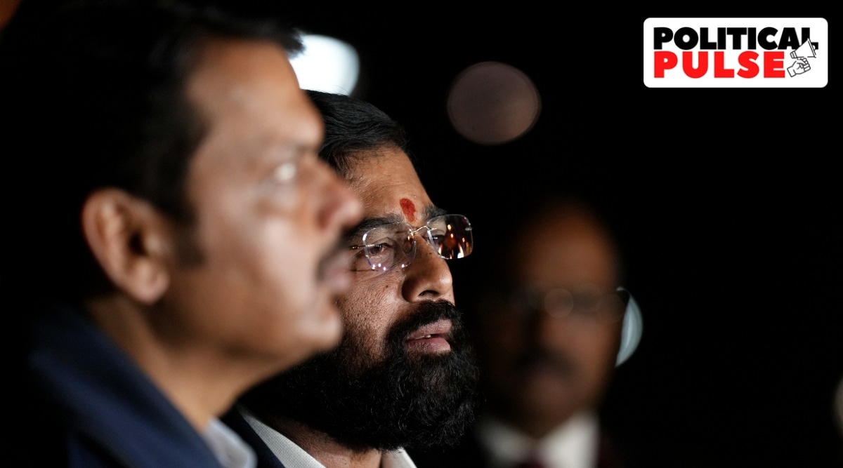 Maharashtra Chief Minister Eknath Shinde during a press conference in New Delhi, Wednesday, Dec. 14, 2022. (PTI Photo)