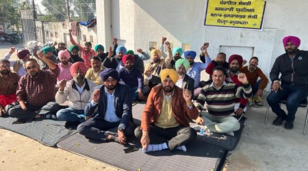 All panchayat secretaries and gram sewaks are on strike since November 22 and the department is depending on gram rozgar sewaks (GRS) appointed under NREGA scheme for organising the meetings. (Express Photo)