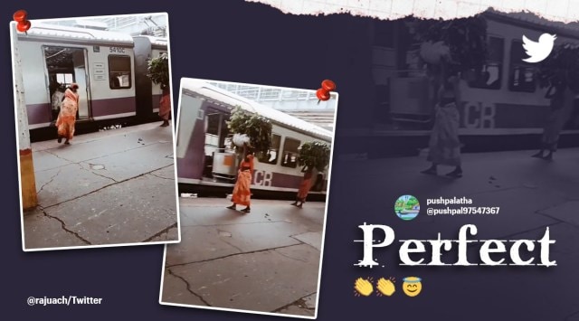Women load and unload super fast Indian Railways, women load goods superfast in Mumbai local, Indian railways viral video, Mumbai local viral video women, viral Indian Railway tweets, indian express