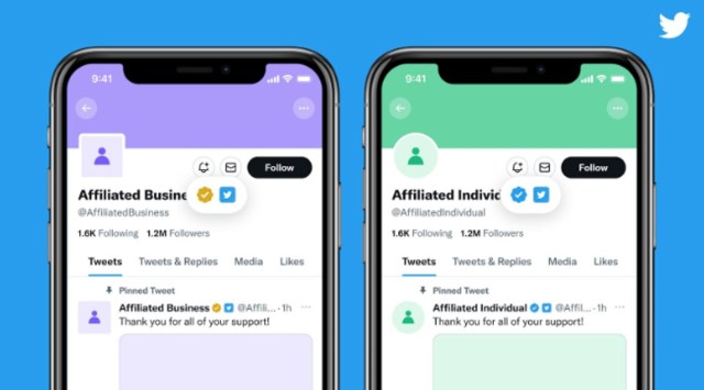 Twitter Blue for Business announced with gold/blue check mark, square ...