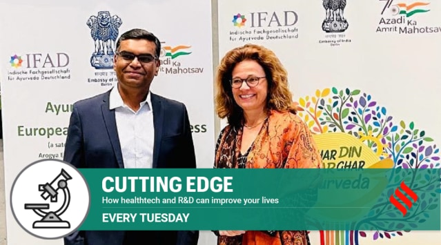 Dr Sandeep Nair, Research Associate and Dr Sandra Szymanski, chief neurologist and head of the specialised Department for Neurology and Complementary Medicine at the Evangelical Hospital, Germany, were in Goa for the World Ayurveda Congress and Ayush Expo