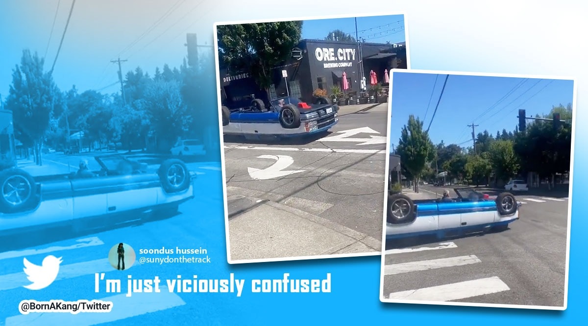 ‘What am I even looking at?’ This upsidedownlooking car will confuse