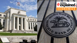 US Fed building and RBI.