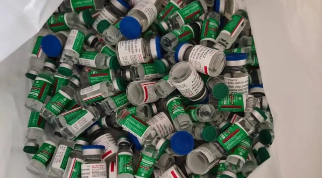 According to the figures shared by the health department, presently the state has 320 doses of Covishield, 5,12,290 doses of Covaxin and zero doses of Corbevax. (Express file photo, representational)