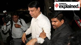 Venugopal Dhoot being taken to custody