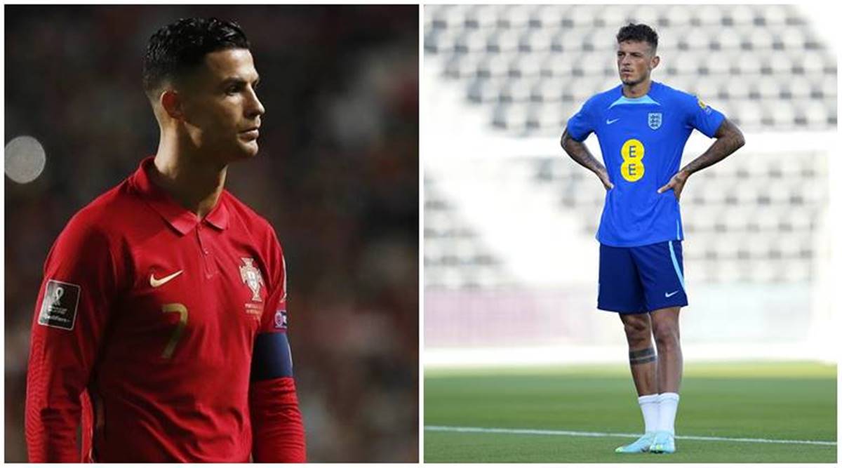 New Kids Portugal Ronaldo Home Premium Soccer Uniform 2022 