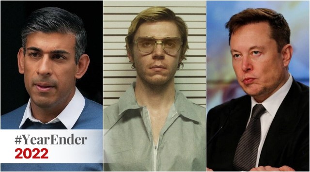 UK PM Rishi Sunak, serial killer Jeffrey Dahmer, and businessman Elon Musk were among the most visited Wikipedia pages in 2022. (Photos via agencies)