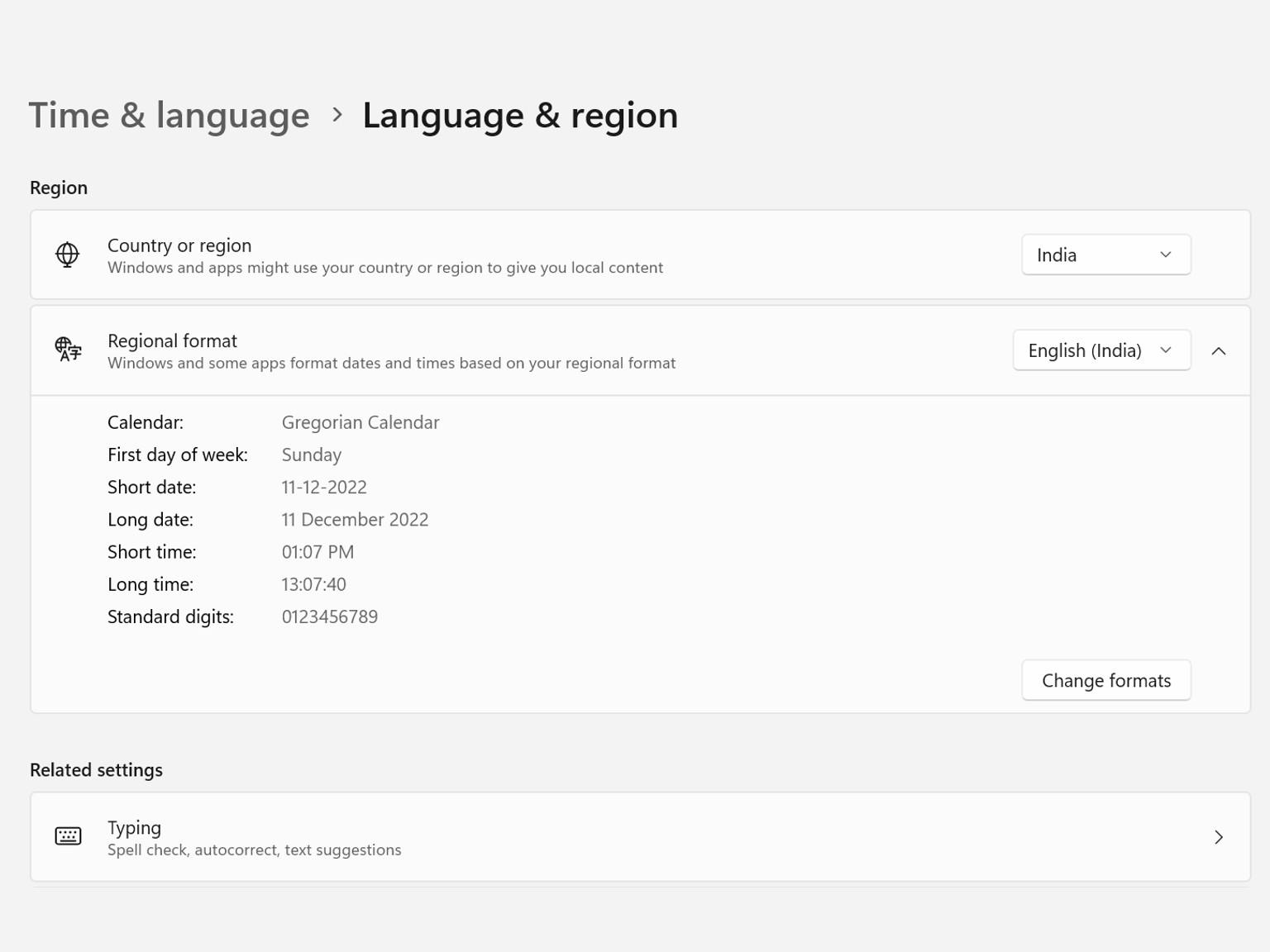 How to change the clock format from 24hour to 12hour in Windows 11