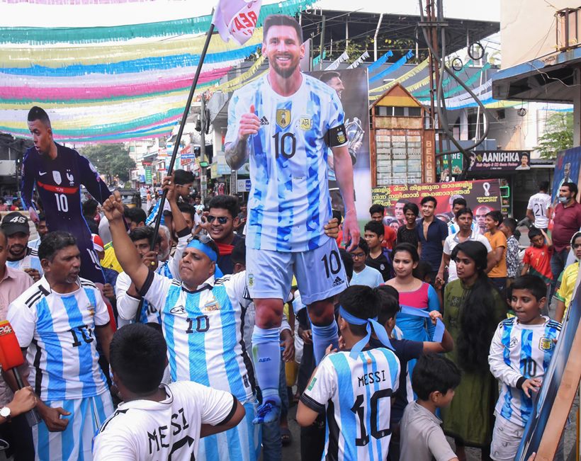 Kolkata fans hit the streets to celebrate Argentina's FIFA World