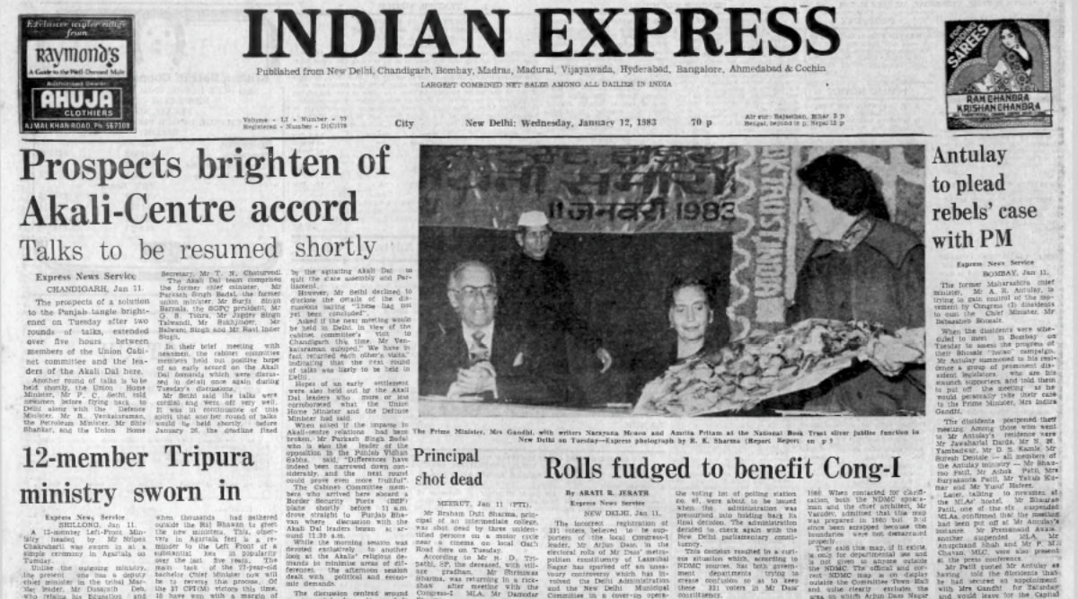 January 13, 1983, Forty Years Ago: Assam poll boycott | The Indian Express