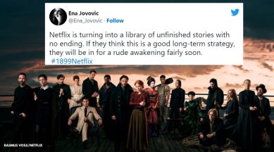 1899 cancelled by Netflix, fans outrage against 1899 cancellation by Netflix, 1899 not renewed after season 1, 1899 season 2 and 3 shelved by Netflix, viral 1899 tweets, Jantje Friese and Baran bo Odar 1899 statement, indian express