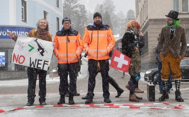 Davos protest
