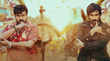 A still from Poonakaalu Loading song from Waltair Veerayya