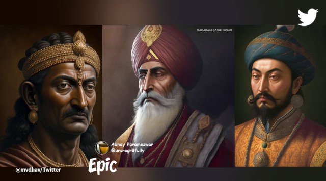 AI art, viral AI art, Indian rulers AI art, AI art controversy, indian express