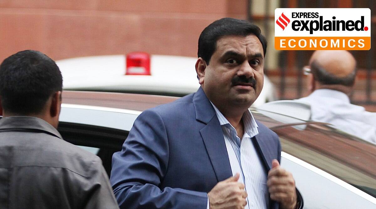 Gautam Adani, Hindenburg Research report, Adani stocks fall, adani report, indian express