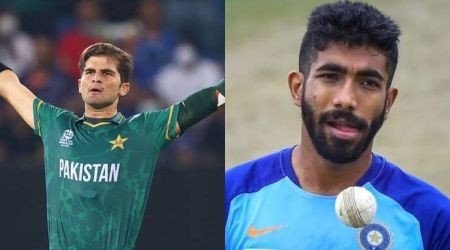 Former Pakistan all rounder feels there's no debate on who's better between Shaheen Shah Afridi and Jasprit Bumrah. (PTI)