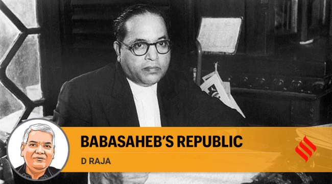 In the Constituent Assembly, Ambedkar had warned that any attempt to stoke conflict with Muslims could result in large-scale devastation. He could foresee that V D Savarkar's vision — rooted in the understanding that India is the pitrubhoomi (place of birth) and punyabhoomi (place of worship) of Hindus and only the pitrubhoomi of Muslims and Christians — could endanger the security of the country. (Express Archives)