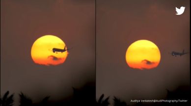sunset in Bengaluru, timelapse video of sunset, sunset video, bengaluru, karnataka, indian express