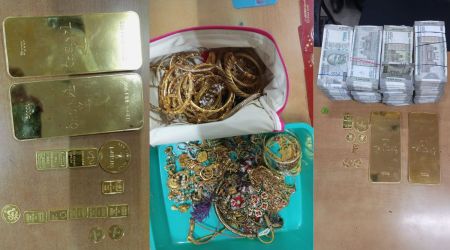 The CBI also found gold bars, gold biscuits and coins, gold jewellery of around 17 kg valued around Rs 9.5 crore and documents related to immovable properties from the bank lockers and premises of the retired railway official and his family members and relatives. (Photo source: CBI)

