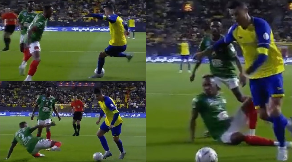 Cristiano Ronaldo (Al-Nassr / Al-Hilal DEBUT) vs Messi (PSG) on Make a GIF