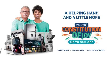 Through its Constitution of Joy campaign, Croma aims to go above and beyond the call of duty to deliver great service & make a difference in the lives of others. 