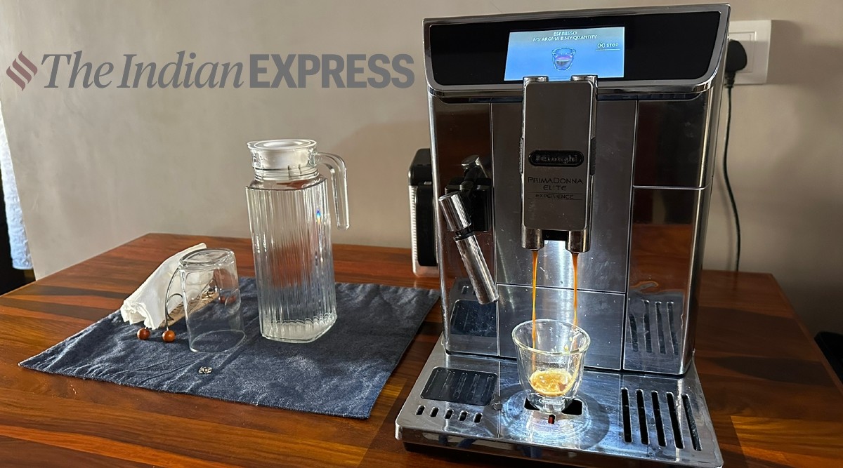 This DeLonghi is big, so give this a miss if the size of your kitchen or dining room does not correlate with your love for fine coffee (Image credit: Nandagopal Rajan / Indian Express)