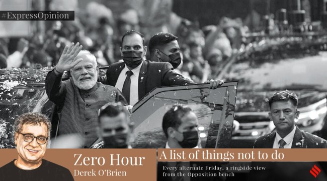 Prime Minister Narendra Modi during a roadshow in New Delhi. (Photo: AP)