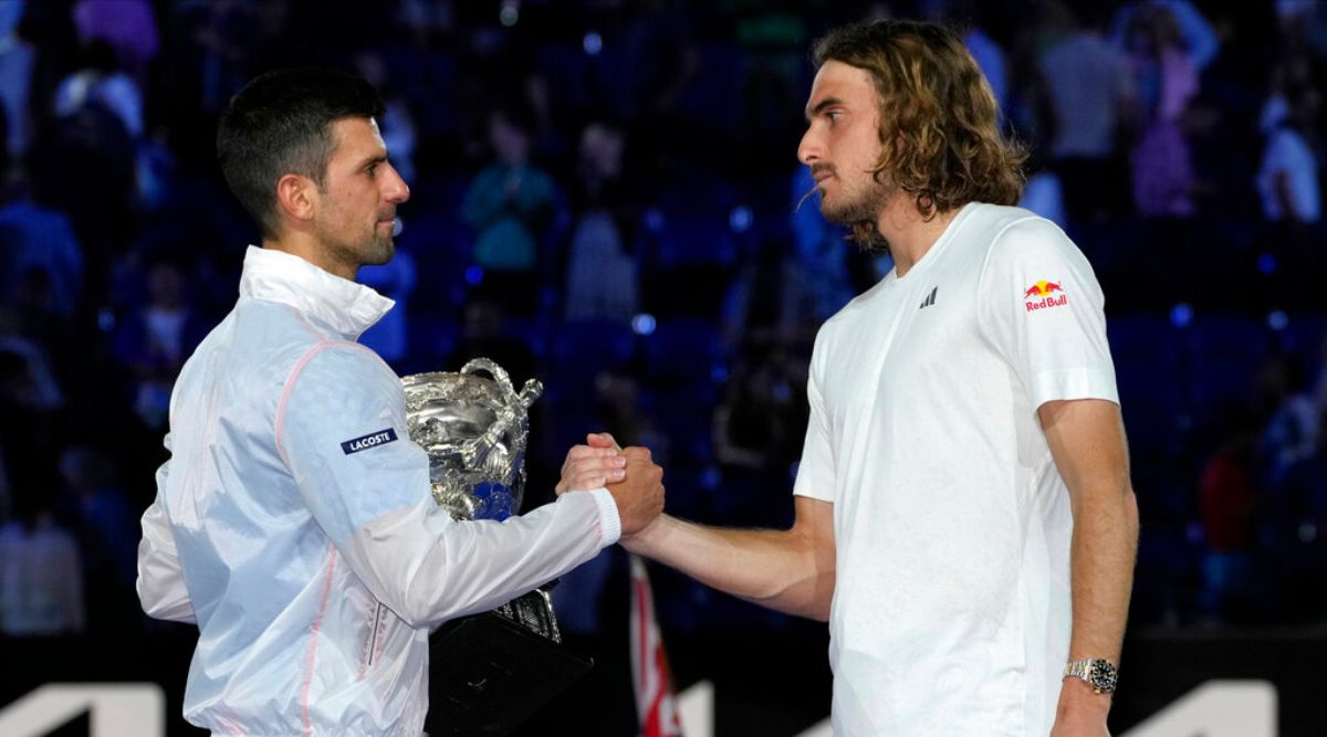 He is the greatest to have ever held a tennis racket Stefanos Tsitsipas hails Novak Djokovic after Aus Open final Tennis News