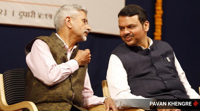 Fadnavis with Jaishankar