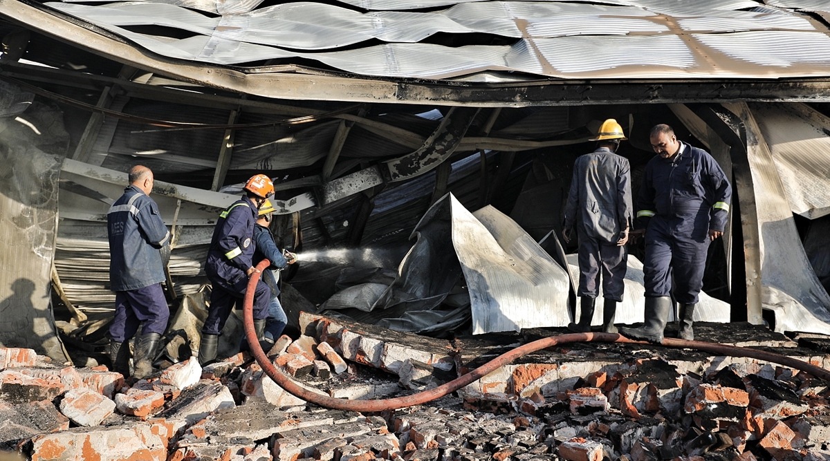 A loss of about Rs 14 crore worth of ride equipment was reported in the fire. 