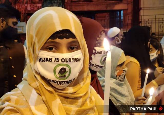 The report says the government itself admitted in the Assembly that a total of 1,010 Muslim girls dropped out from PU colleges across Karnataka after the hijab controversy broke out. (Express Photo by Partha Paul)