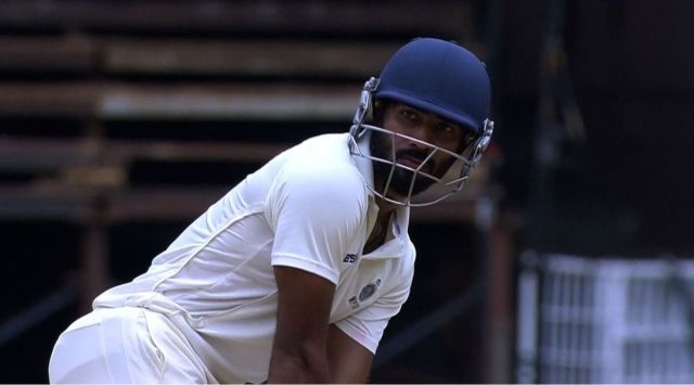 Himanshu Mantri in action during the ongoing Ranji Trophy season. (BCCI Domestic on Twitter)