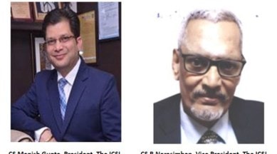 New president and vice president of icsi