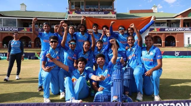 Shafali on Sunday led a bunch of talented youngsters to the inaugural U-19 T20 World Cup title with a seven-wicket thrashing of England in the final as India recorded their first-ever ICC triumph in women's cricket. (Twitter/Richa Ghosh)