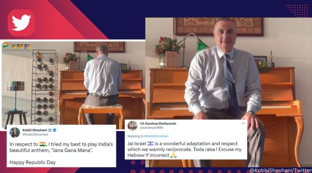 Israel’s Consul General plays ‘Jana Gana Mana’ on piano as he wishes India on Republic Day