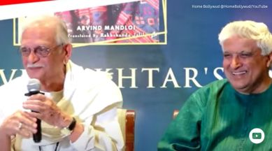 Javed Aktar and Gulzar interaction, Javed Akhtar, book release, poetry, indian express