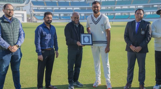 Ranji Trophy: Jaydev Unadkat felicitated on his 100th first-class match ...