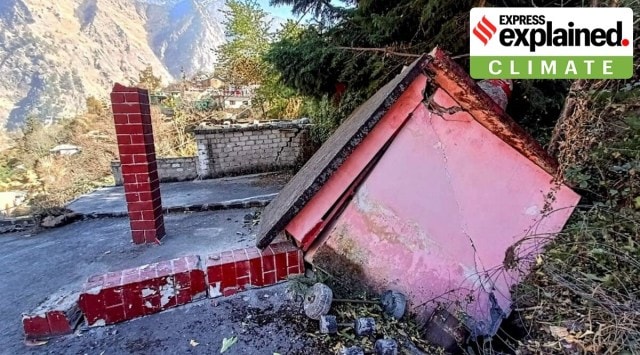 Joshimath, land subsidence, indian express, joshimath news