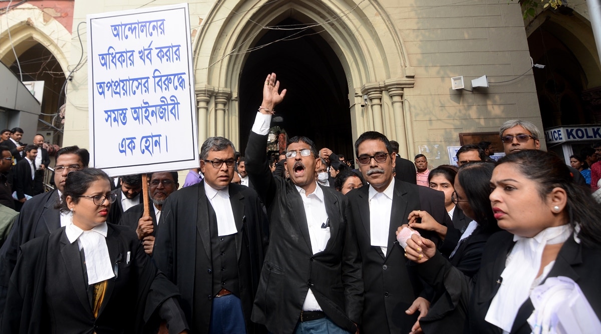 January 9 protests outside justice Mantha’s courtroom Bar Council of