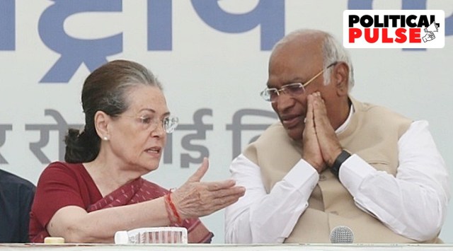 Kharge's decision to set up a "fact finding" committee was interesting, as it has been a strategy often successfully employed by Sonia to let leaders vent their angst and criticism after humiliating defeats. (Express Photo by Tashi Tobgyal)