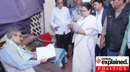 amartya sen, visva bharati, amartya sen santiniketan land row, mamata banerjee, indian express