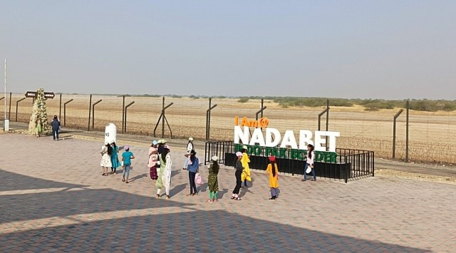 Nadabet is an island on the Indo-Pakistan international border in the vast Great Rann of Kutch (GRK). (Express photo by Gopal B Kateshiya)