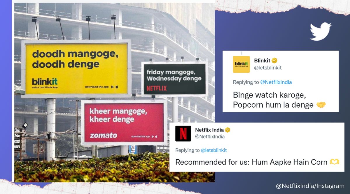 Netflix India, Blinkit and Zomato, marketing campaign, Friday mangoge, Wednesday denge, Wednesday Addams, Netflix, Twitter, viral, trending, Indian Express