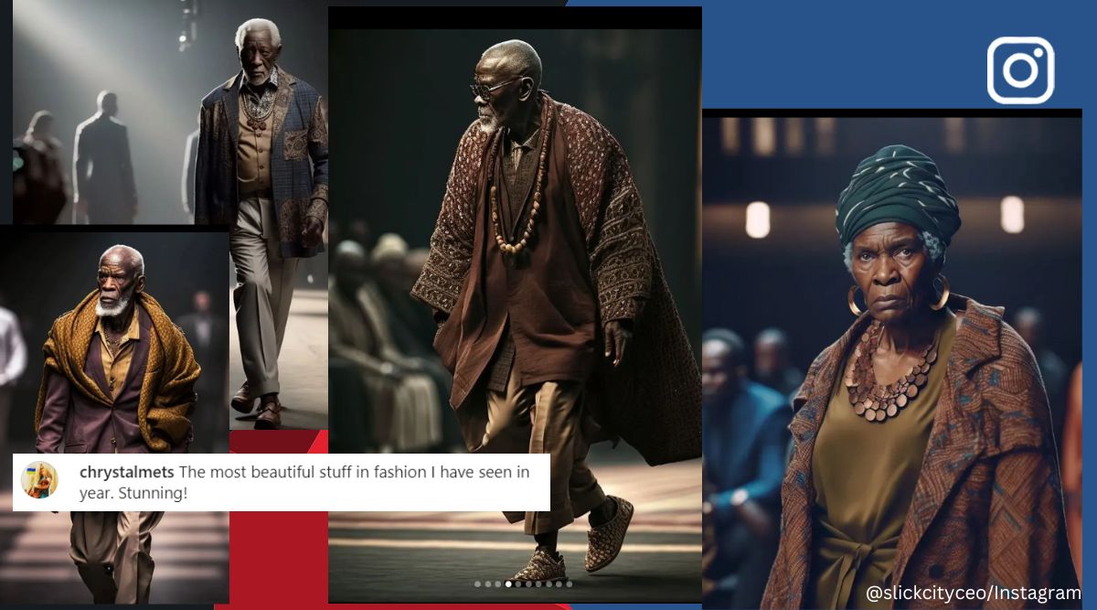 Nigerian AI artist creates a fashion show for elderly people