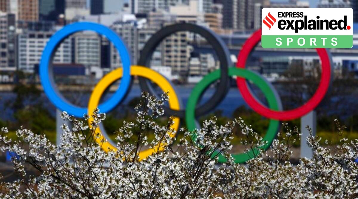 Olympic logo of 5 rings.