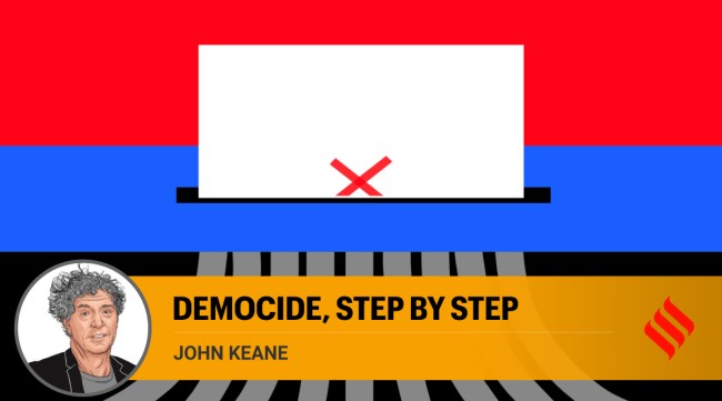These are difficult and urgent questions for democracies facing insurrections, but it turns out that those who sensationalise them are doing us a disservice. (Illustration: C R Sasikumar)