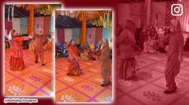 Pakistani couple’s dance to ‘Beedi Jalaile’ from Omkara sets internet on fire, Pakistan couple, wedding dance, wedding performance, wedding video, viral, trending, Indian Express