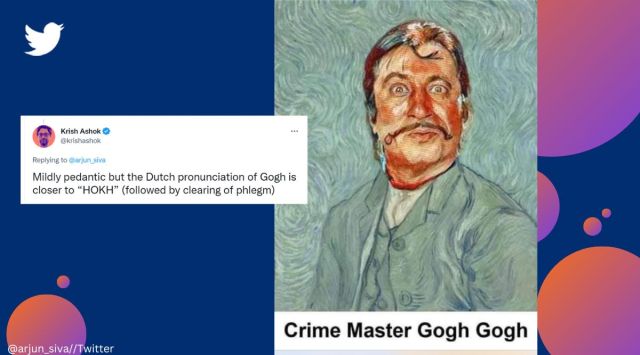 Portrait of Shakti Kapoor’s iconic character from Andaz Apna Apna leaves netizens hysterical, Vincent Van Gogh, Crime Master Gogh Gogh, starred Aamir Khan, Salman Khan, Karisma Kapoor, Raveena Tandon, viral, trending, Indian Express