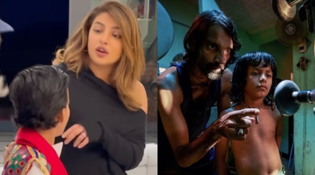 Priyanka with Bhavin Rabari at special screening of Chhello Show (Image_ David Dubinsky_ Instagram)