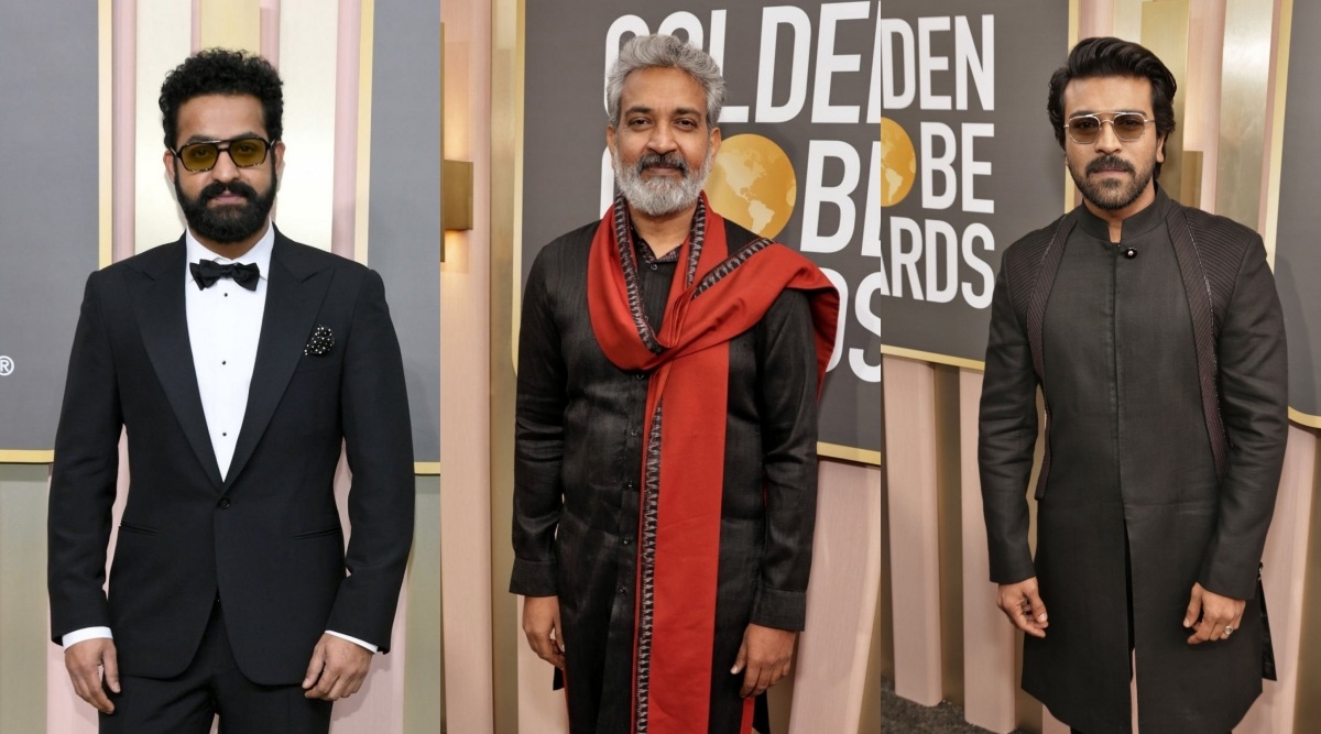 Golden Globes 2023 red carpet: SS Rajamouli, Jr NTR, Ram Charan arrive ...